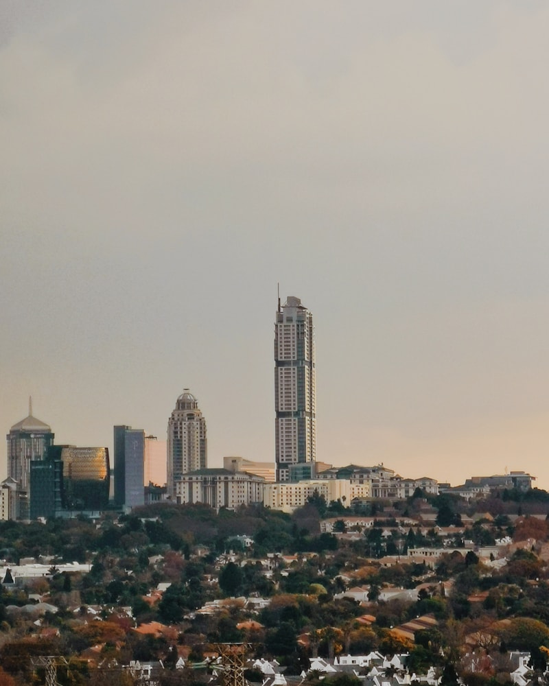 Sandton, Johannesburg — the district where we run our mining, finance, and pan-African HQs shoots