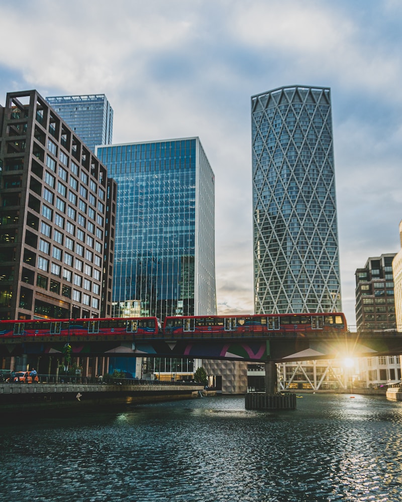 Canary Wharf, London — the district where we run our finance, SaaS, and pharma shoots
